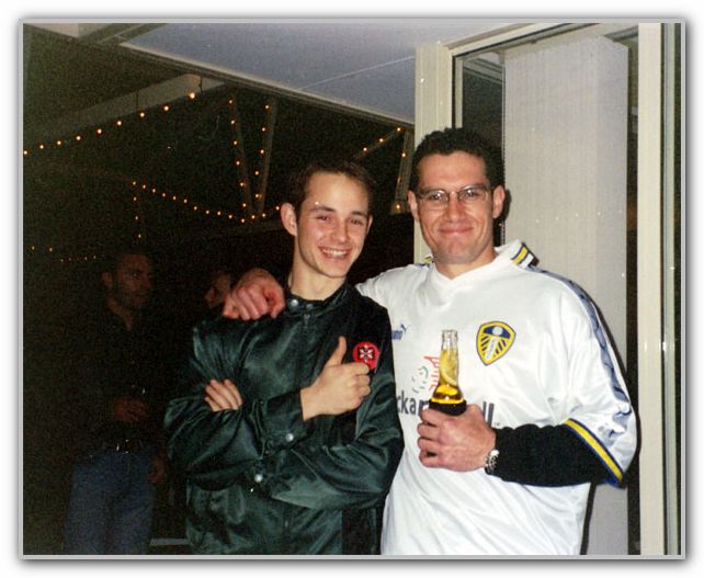 CJ & friend at CJ surprise 30th party at Hardy Rd